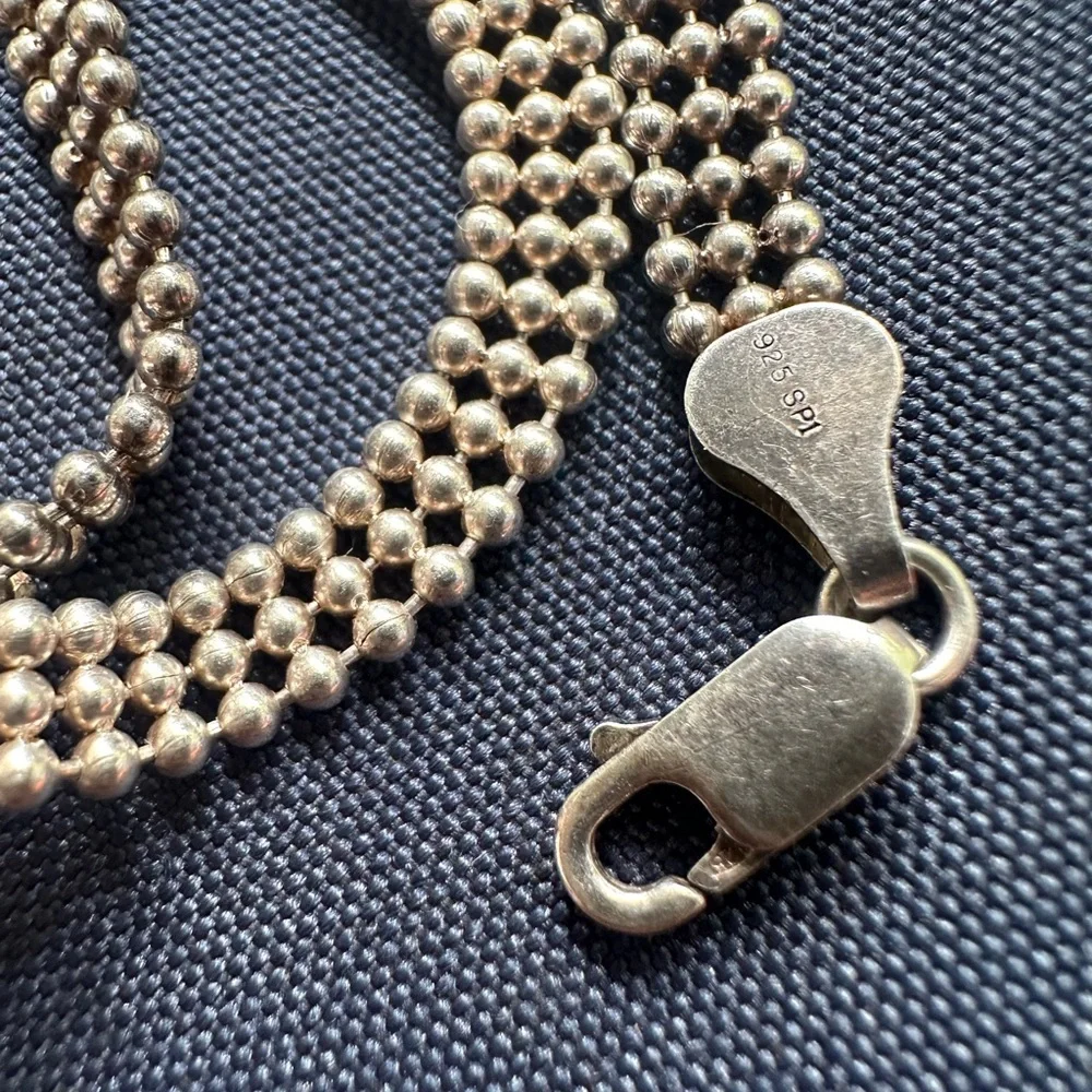 925 Popcorn Necklace - Picture 2 of 3